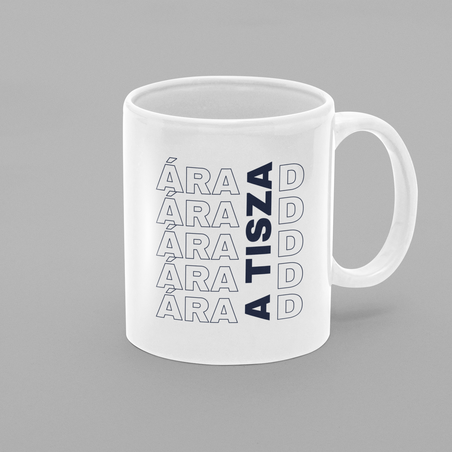 TISZA kerámia bögre - ÁRAD A TISZA