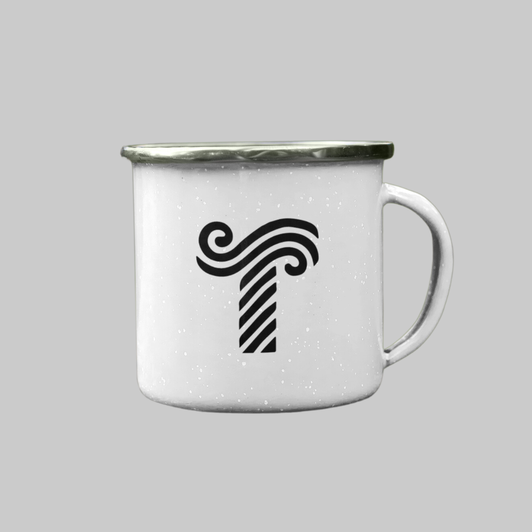 TISZA fém bögre - T logó