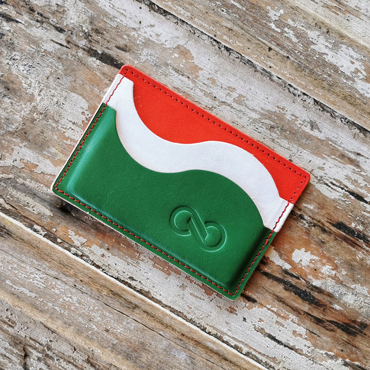 TISZA trikolor bőr kártyatartó