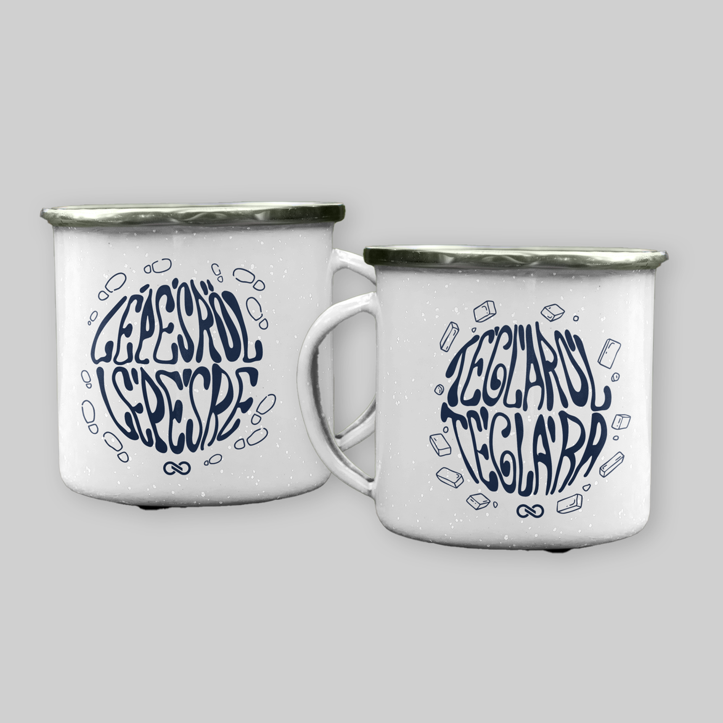 TISZA fém bögre - Lépésről lépésre - tégláról téglára