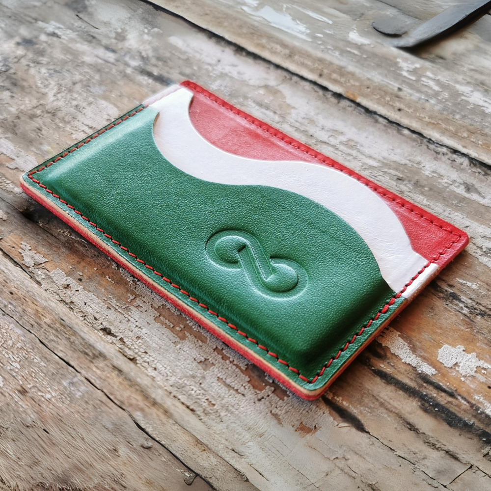 TISZA trikolor bőr kártyatartó