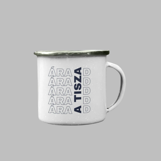 TISZA fém bögre - ÁRAD A TISZA