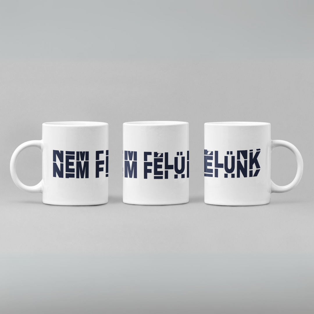 TISZA kerámia bögre - NEM FÉLÜNK spin