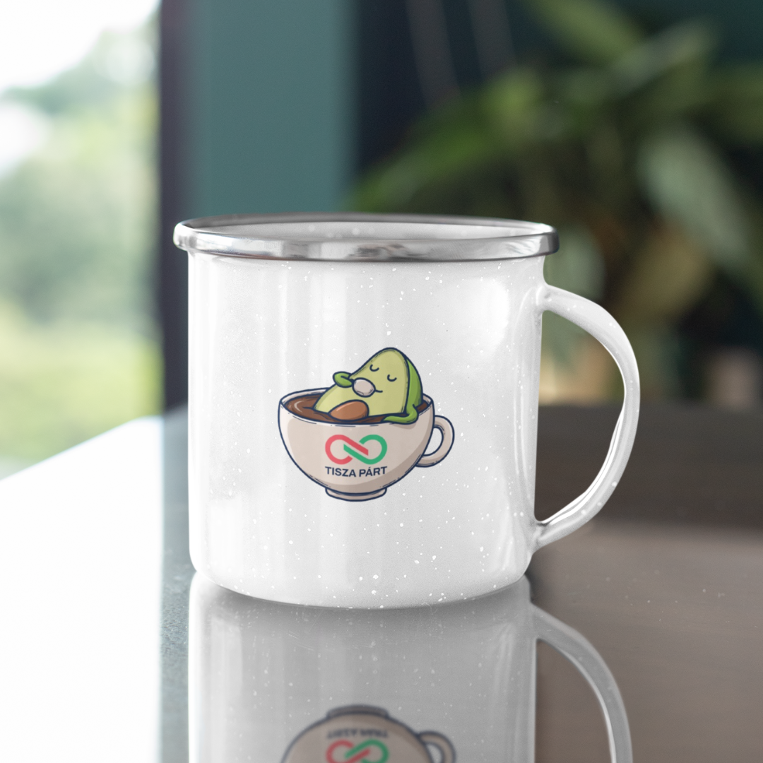 TISZA fém bögre - Latte Avocado