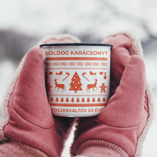 TISZA fém bögre - Boldog Karácsonyt!