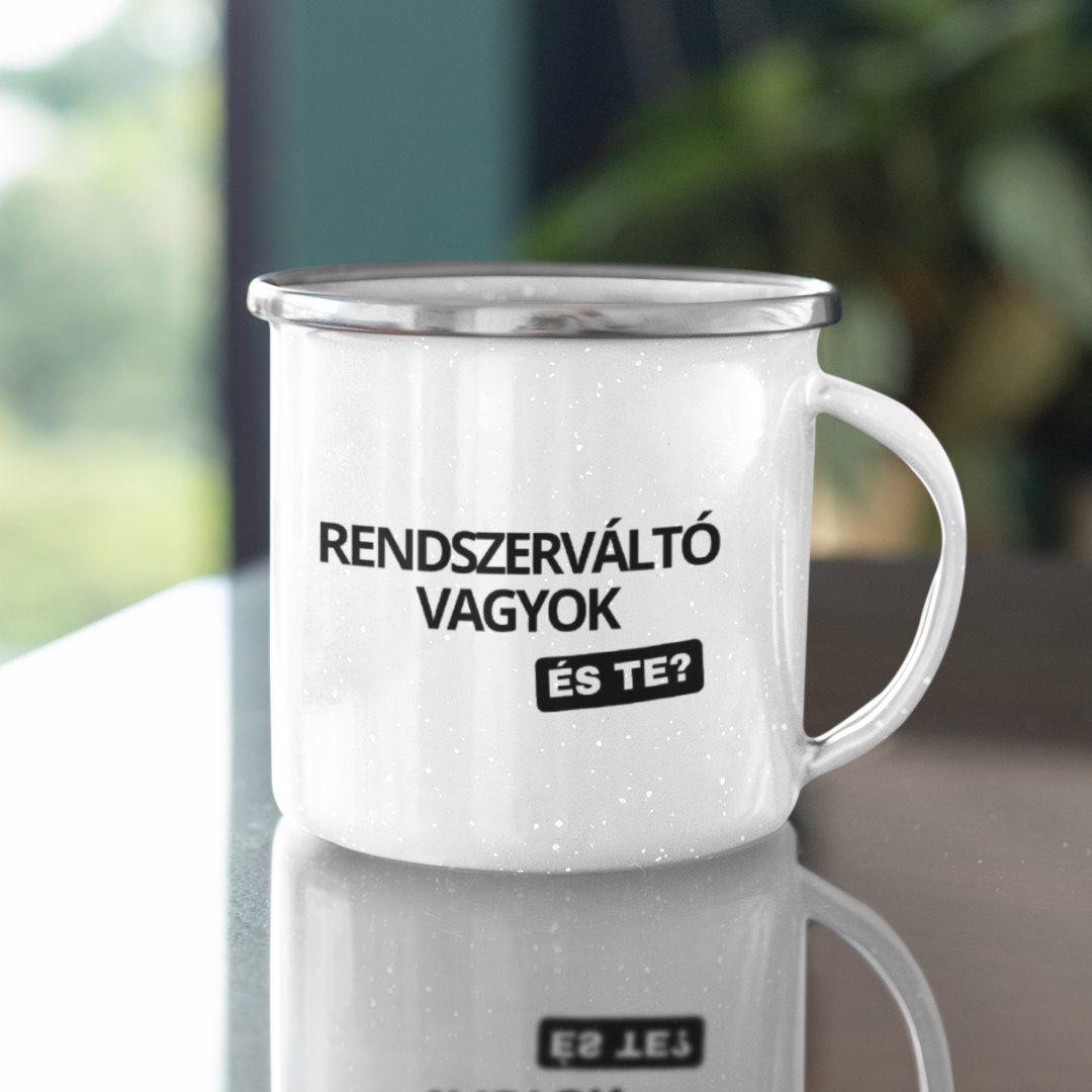 TISZA fém bögre - Rendszerváltó vagyok