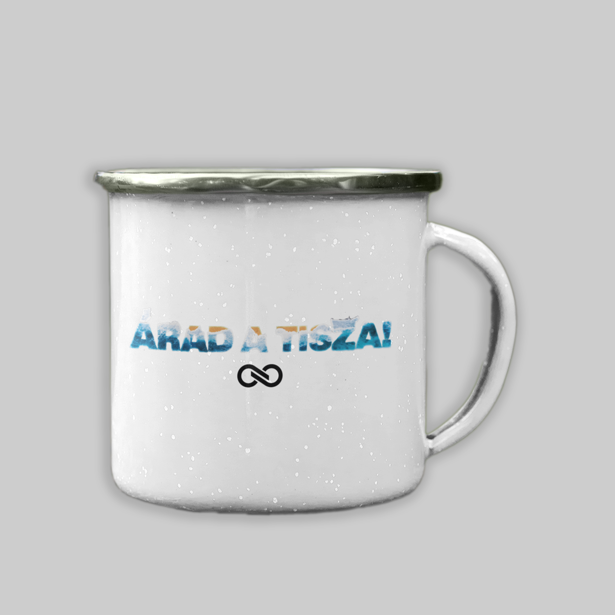 TISZA fém bögre - Árad a Tisza!