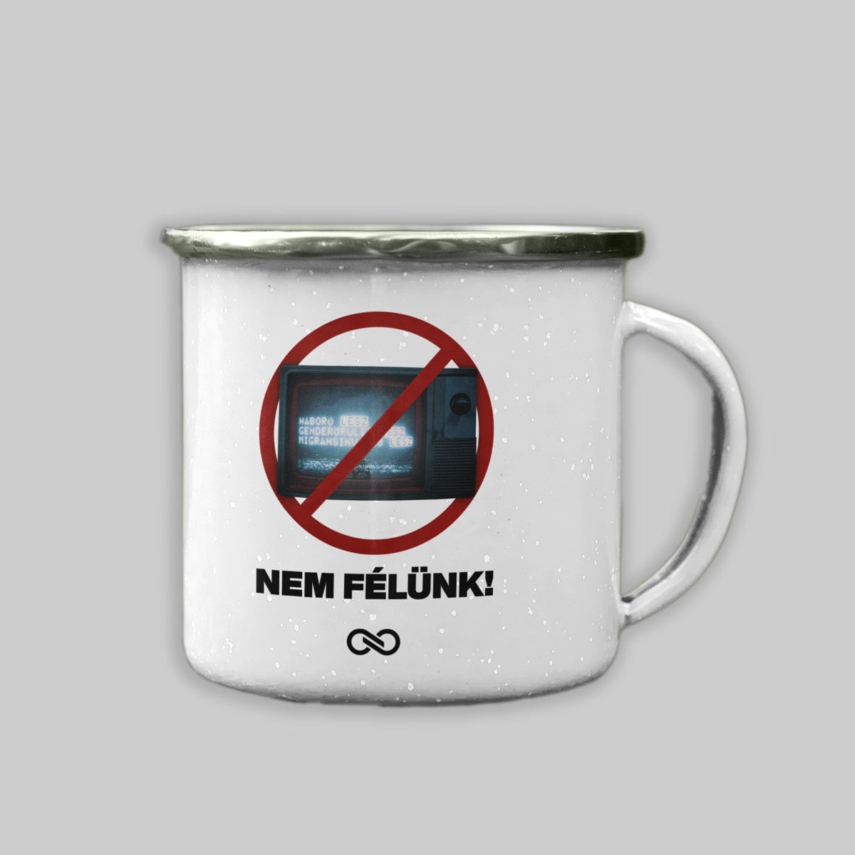 TISZA fém bögre - Nem félünk!