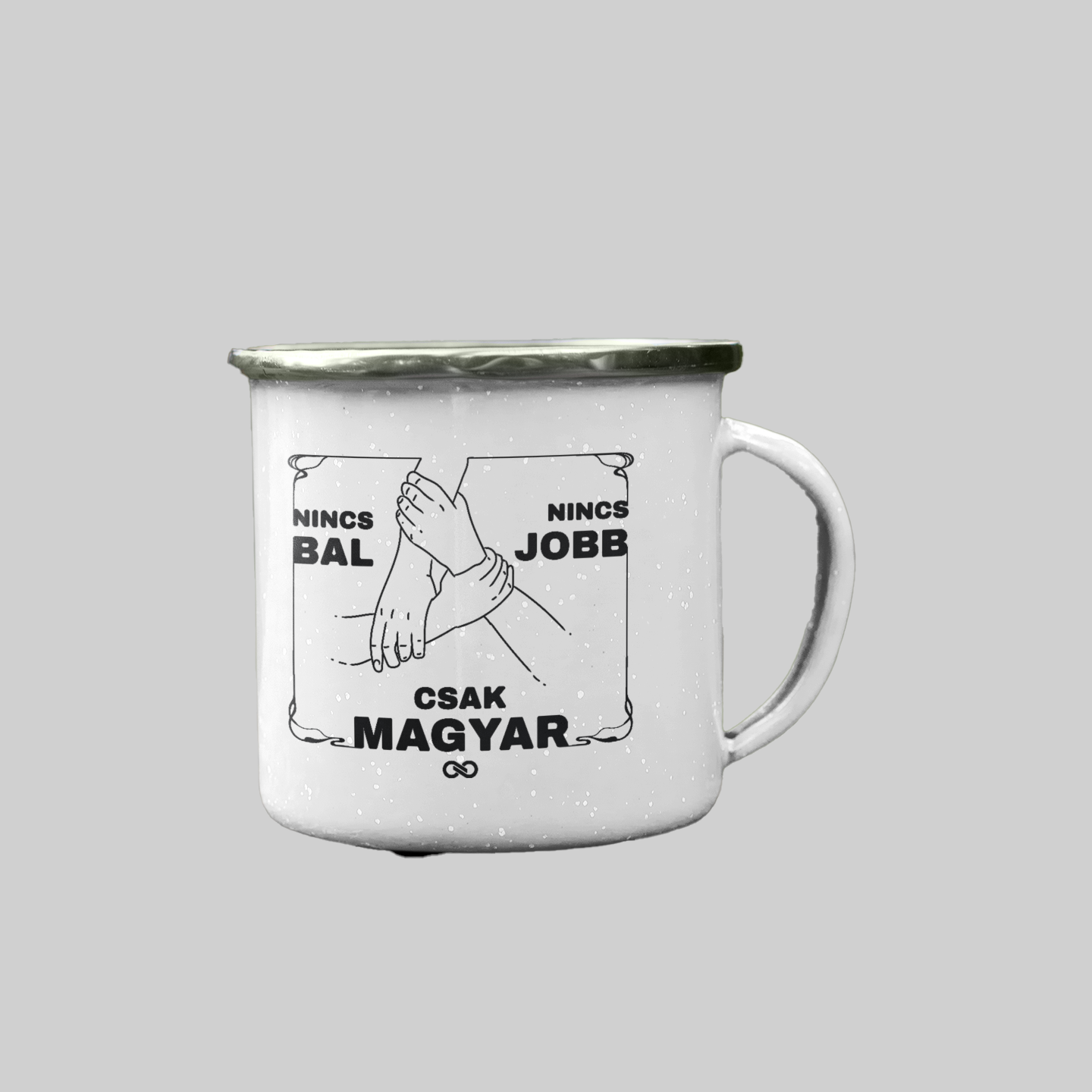 TISZA fém bögre - Nincs bal, nincs jobb