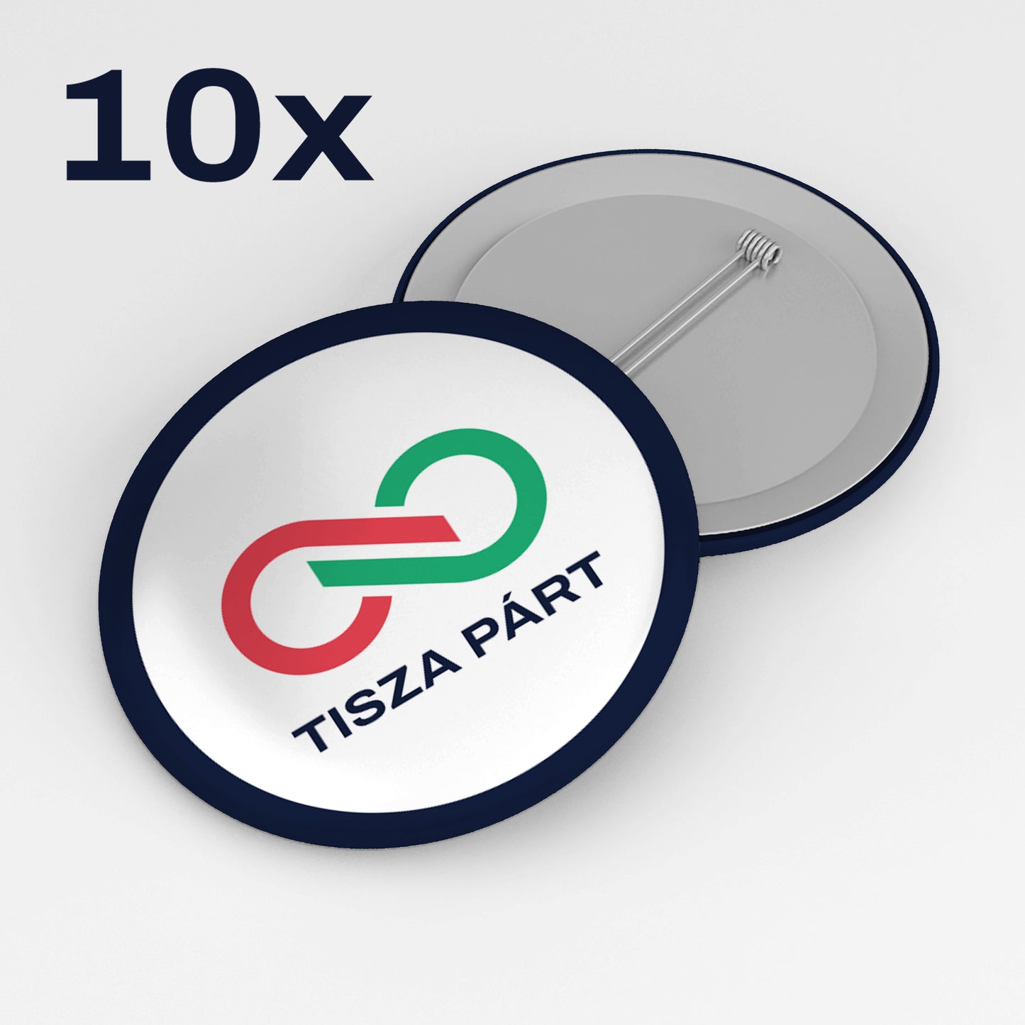 10db-os csomag - TISZA Párt kitűző - Logo