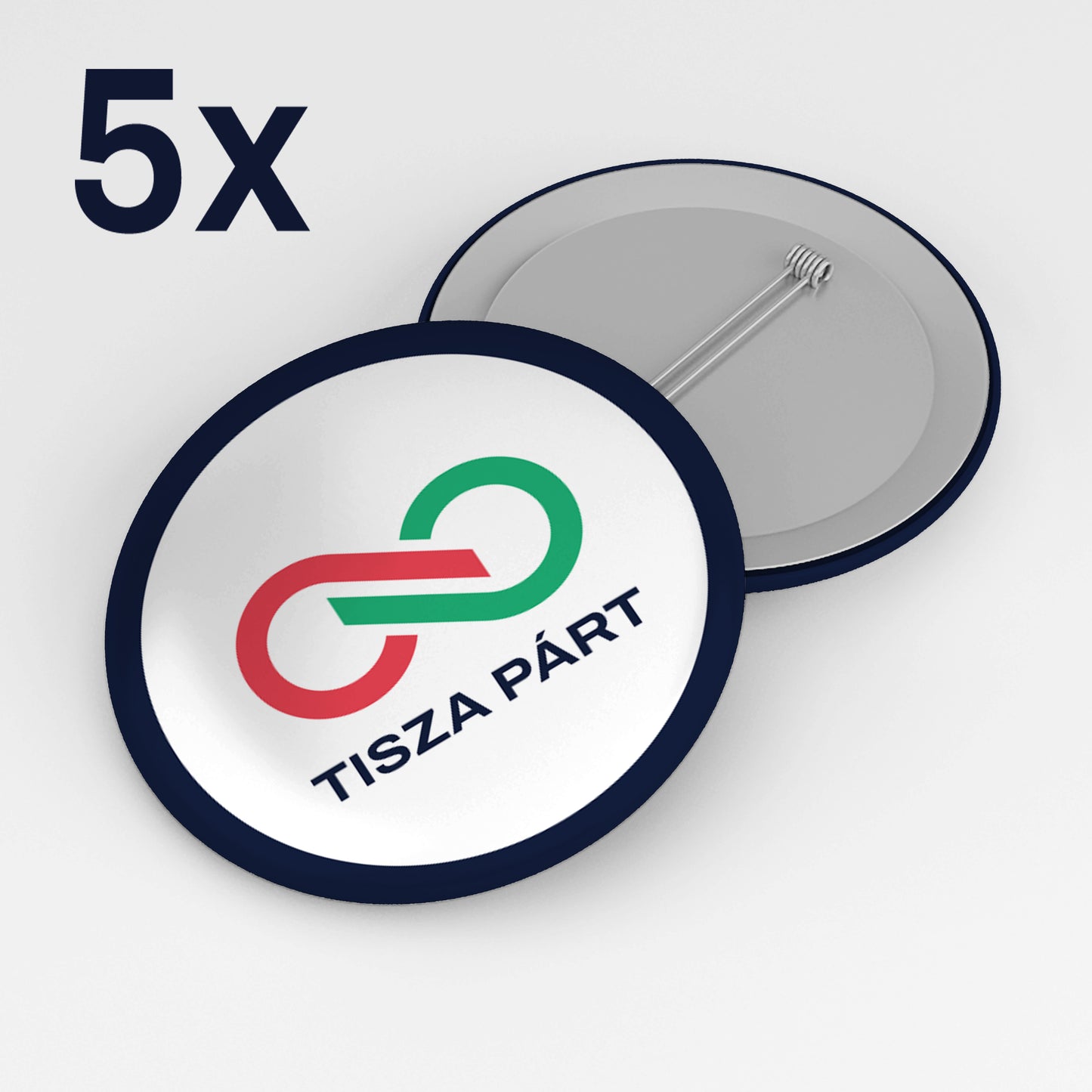 5 db-os csomag - TISZA Párt kitűző - Logo