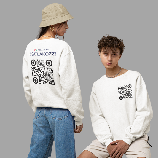 TISZA Világ - QR-kódos pulóver - Unisex