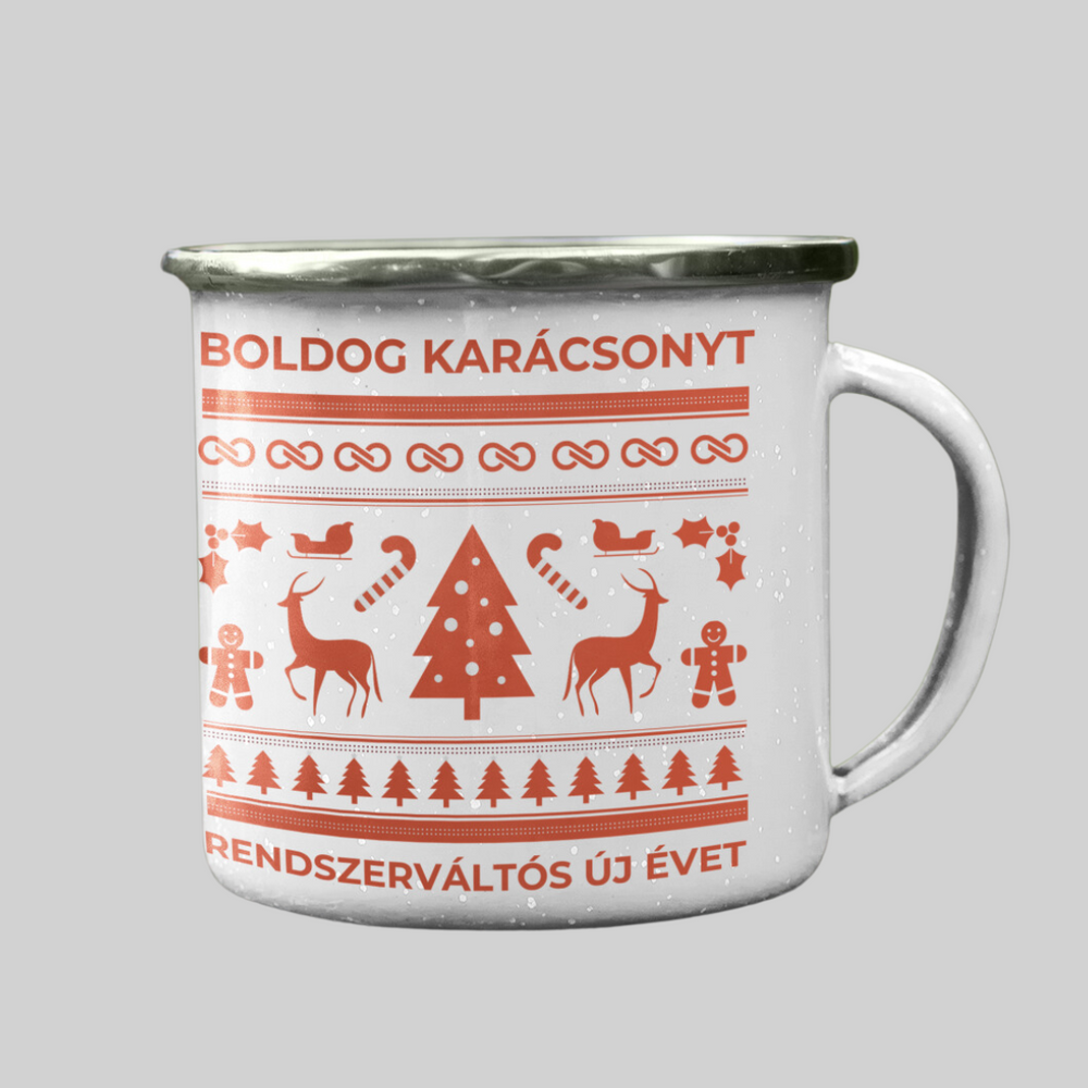 TISZA fém bögre - Boldog Karácsonyt!