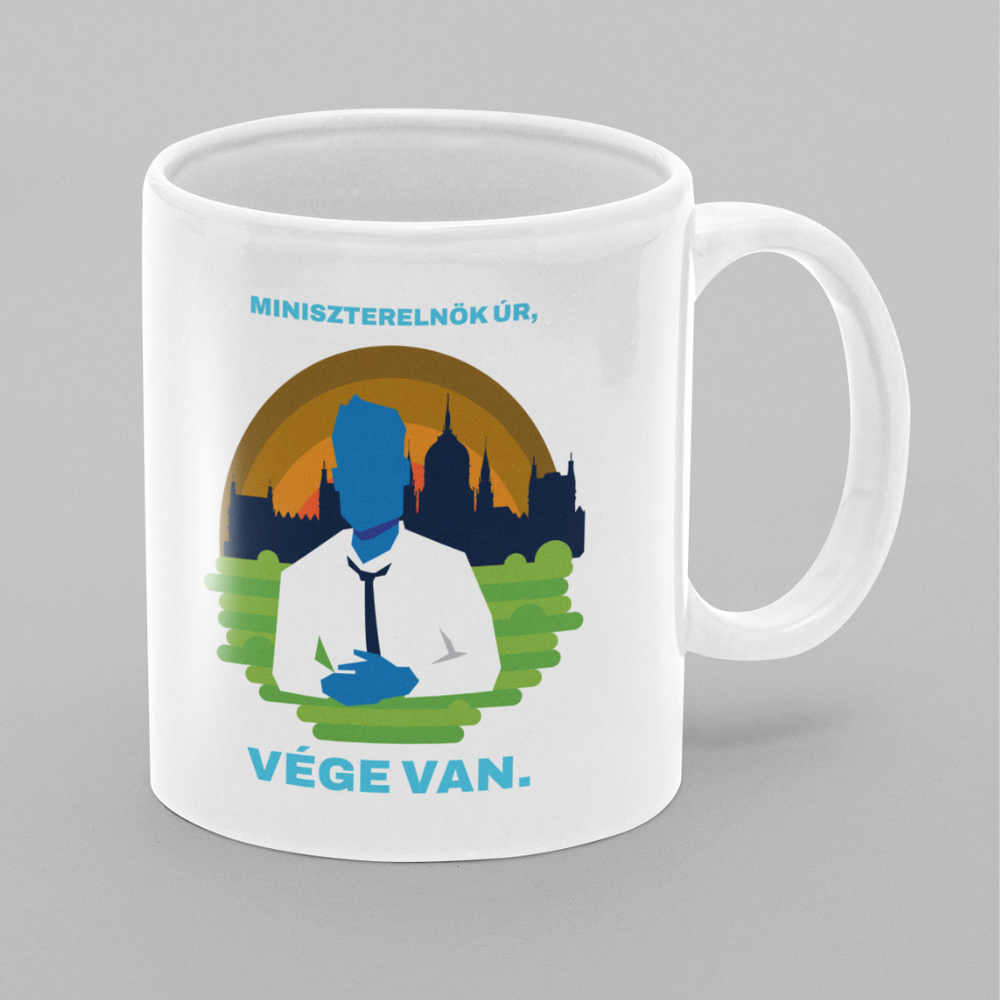 TISZA kerámia bögre - Miniszterelnök úr, vége van!