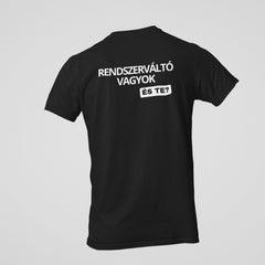 TISZA Párt slim fit póló - Rendszerváltó vagyok