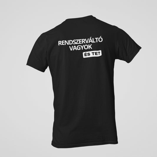 TISZA Párt slim fit póló - Rendszerváltó vagyok