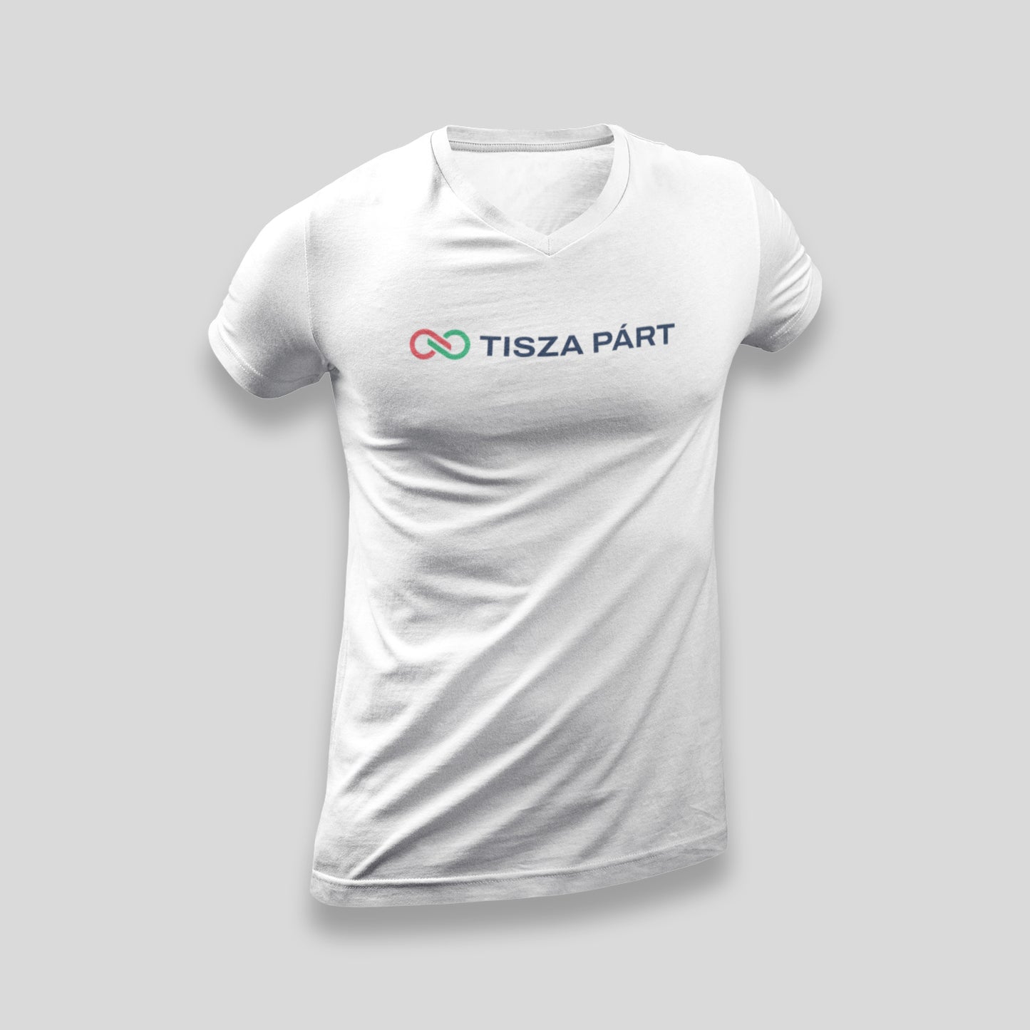 TISZA Párt slim fit póló - Line logo